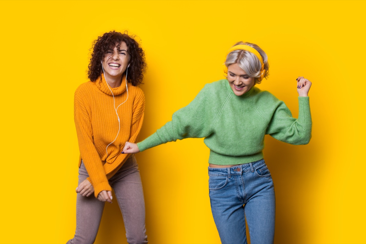 Cheerful colleagues smiling